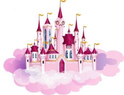 Фотообои Сказочный розовый замок