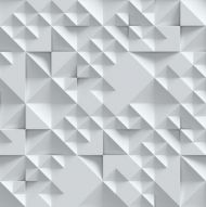 Фотообои Абстракция пирамиды в белом цвете
