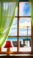 Фреска Окно с видом на пляж