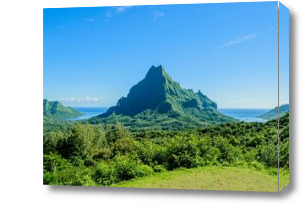 Картина Гора Орохена на Таити